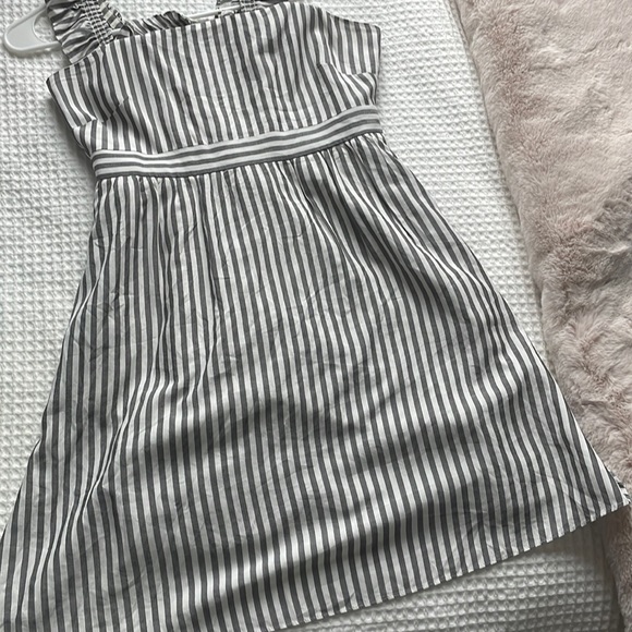 Madewell Striped Ruffle-Strap Empire Dress - Picture 9 of 9